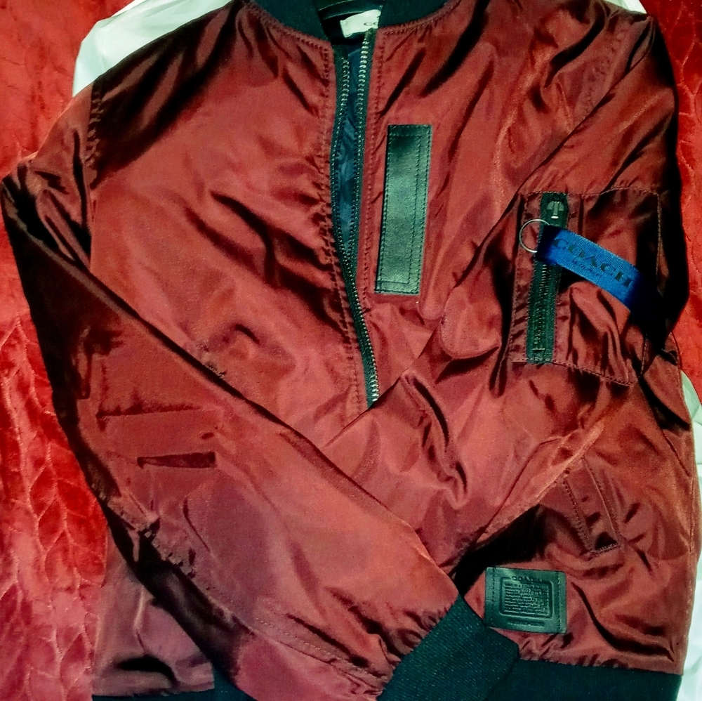 Mens Coach Bomber Jacket New never used